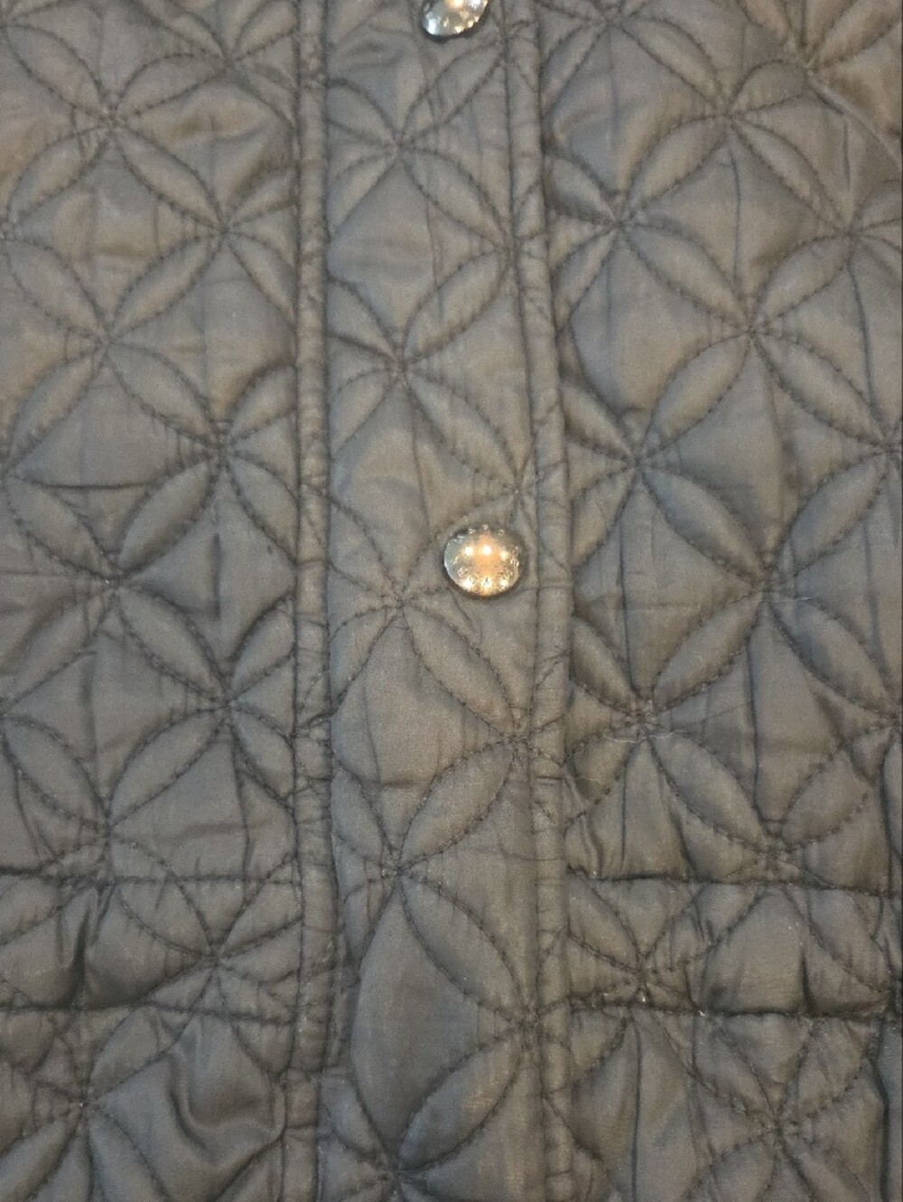 Marc New York Black Quilted Puffer Jacket with Faux Fur Trim - Picture 5 of 12